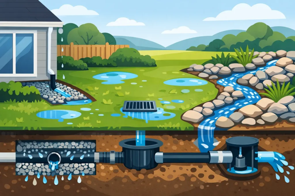 Best Backyard Drainage Systems for Wet Yards