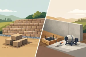 Retaining Wall Blocks vs Concrete: Which Fits?