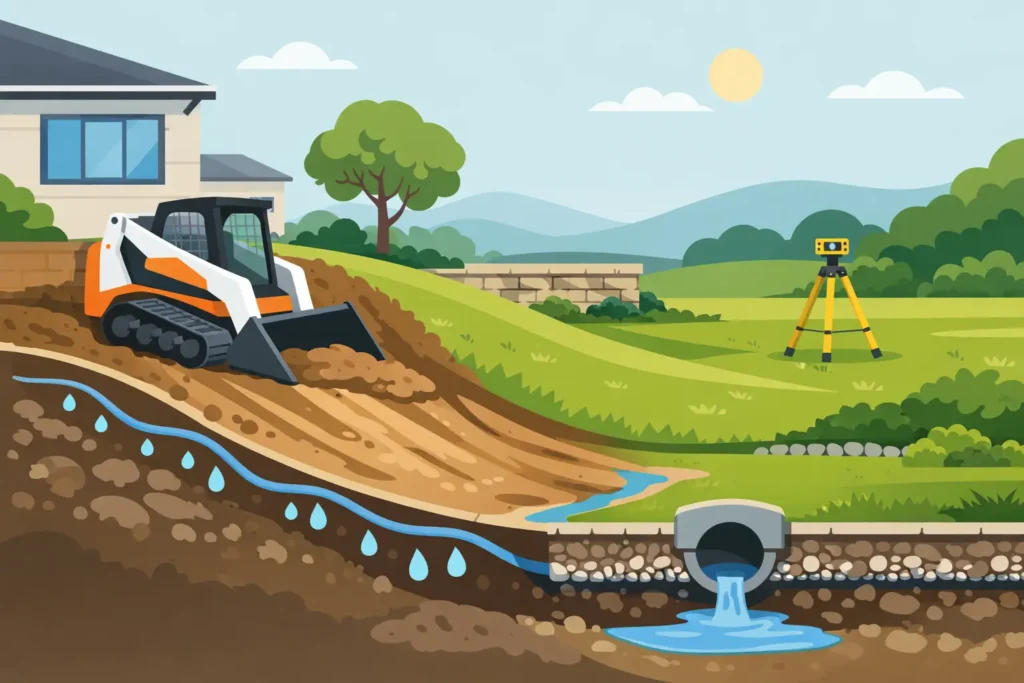 How to Grade Sloped Yard Areas for Better Drainage