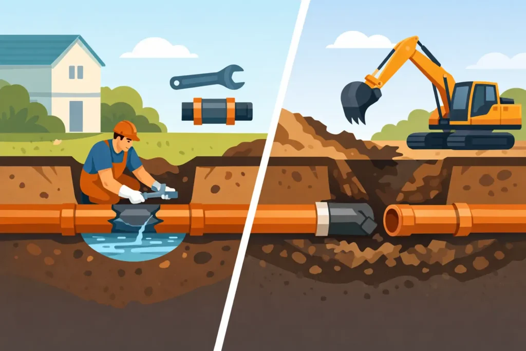 Sewer Line Replacement vs Repair: Which Fits?