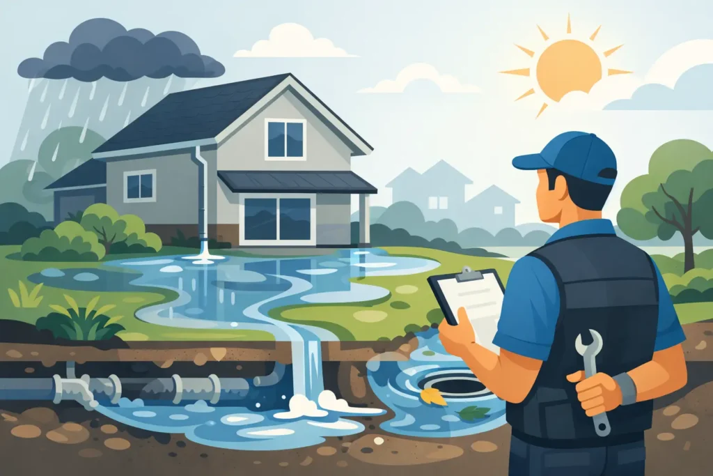 When to Call a Property Drainage Contractor