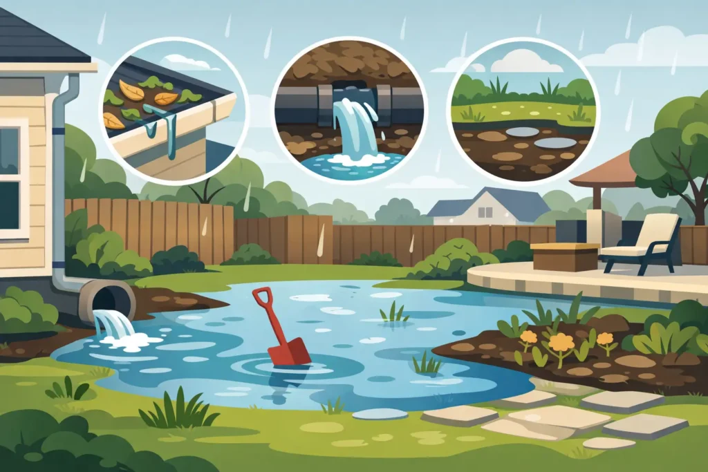 Yard Flooding Causes and What to Fix First