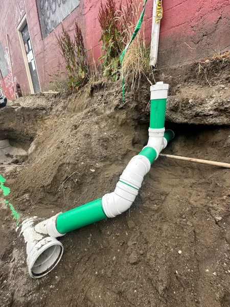 Sewer Installation PNW excavation